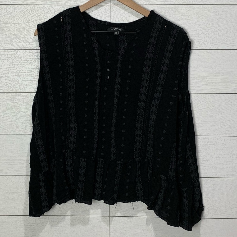 Jane Ashley Black Sleeveless Top Size 2X